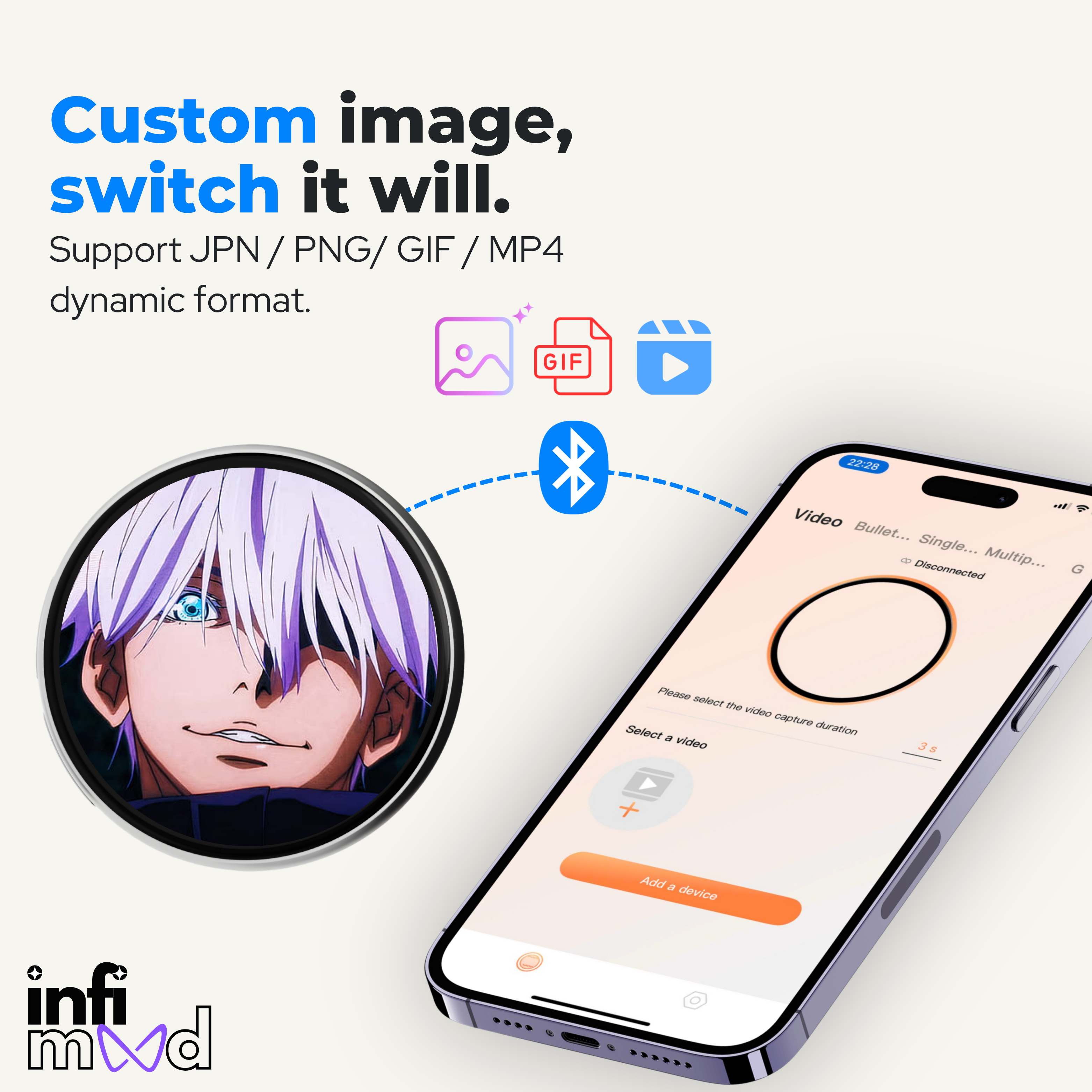 Smart Digital Badge Infimood Vibe™